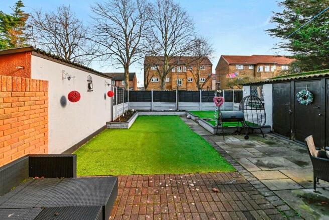 Private rear garden