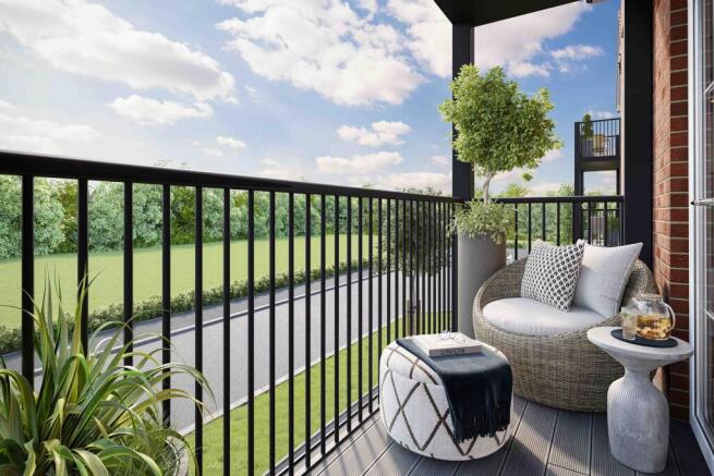 CGI of blacony sun trap