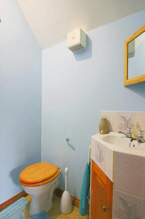 Upper toilet.