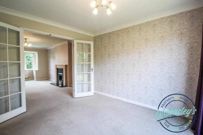 Dining area with french doors to sitting room