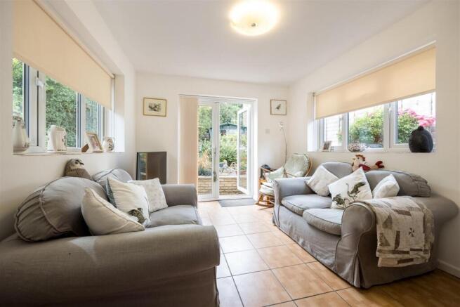 seating area leading to the garden