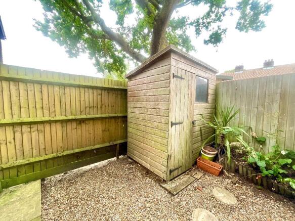 Shed included