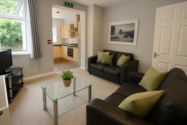 Bright and welcoming living room featuring two ...