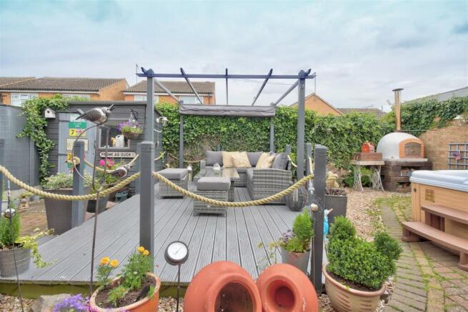 Decked entertaining area