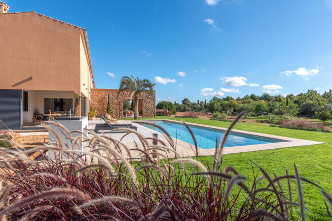 Nature-inspired garden landscape in island style