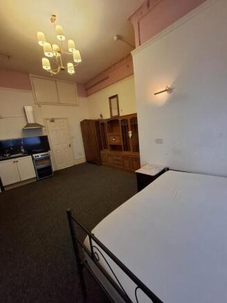 Spacious studio room with ample storage space...