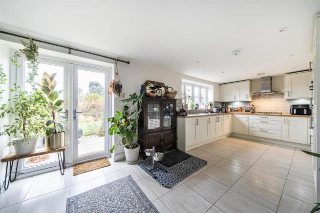 Kitchen with hard flooring