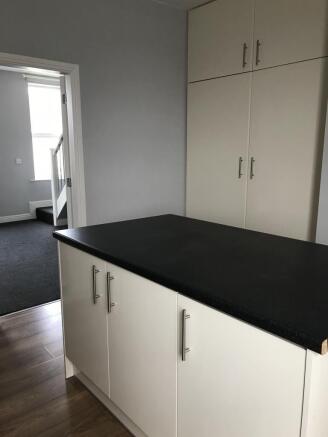 Kitchen Island and Storage area
