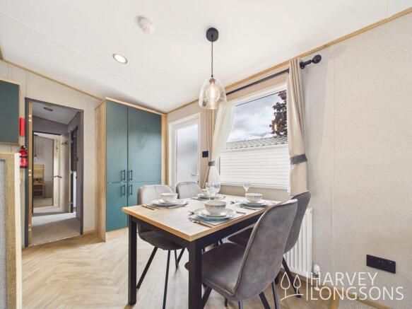 Dining area in ABI Kingston holiday home at Malver