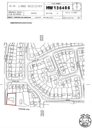 Title Plan Guarlford Grange