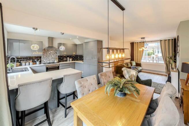 Open Plan Kitchen Dining and Living Area