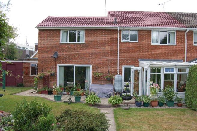 Rear of property