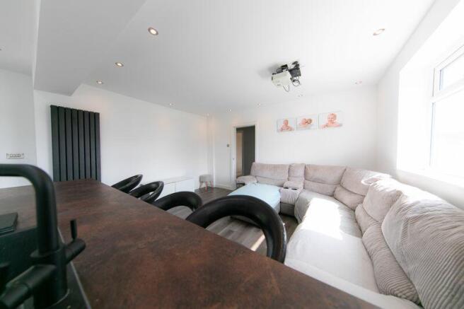 Open plan living space & breakfas...