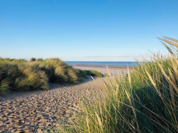 A short walk from the beach