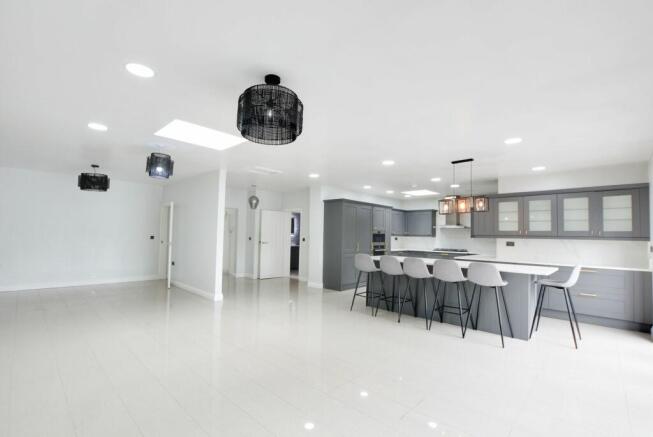 Open Plan Fitted Living Dining Kitchen