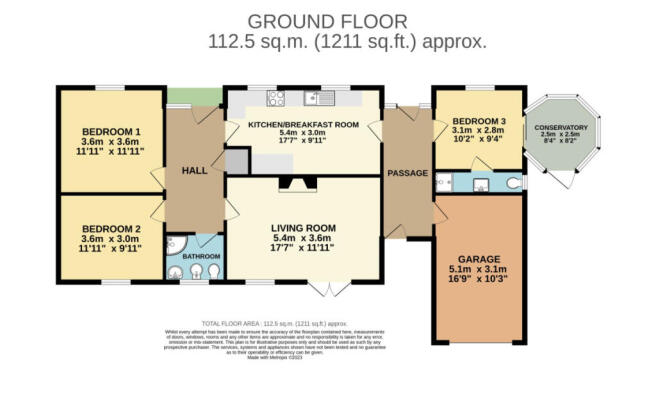 Detached 3 Bedroom Bungalow