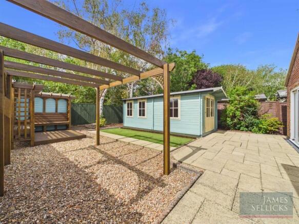 Rear garden and outbuildings