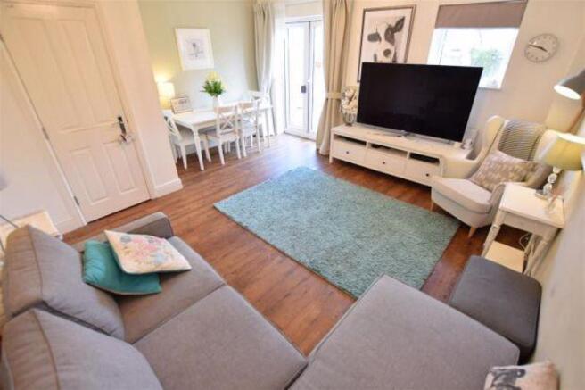 with dining area