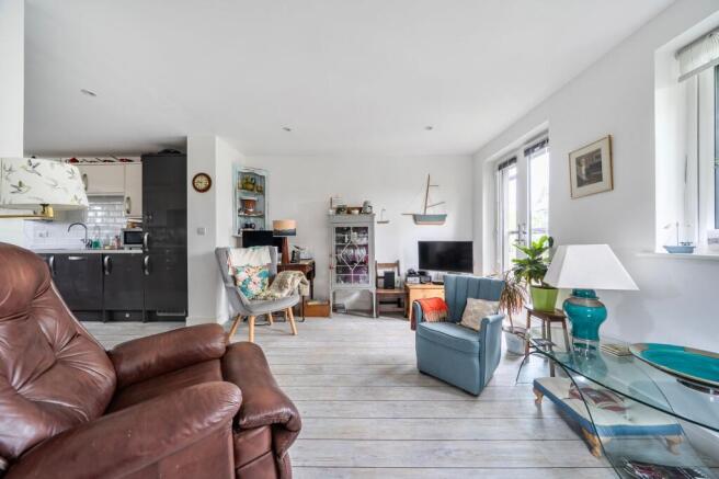 L-Shaped Living/Kitchen/Dining Space