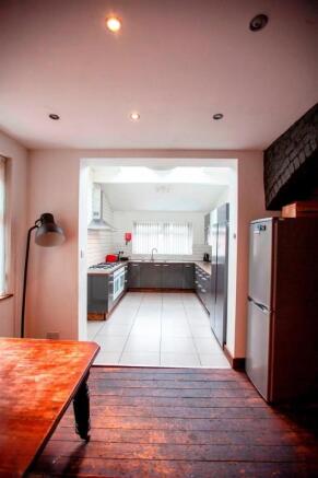 Bright kitchen view with modern units...