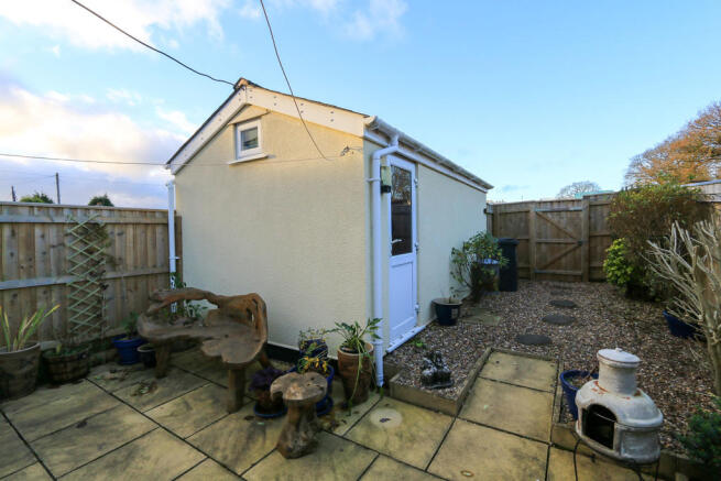 Rear garden and g...