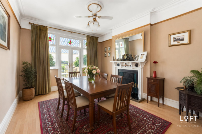 Virtually Staged Dining Room