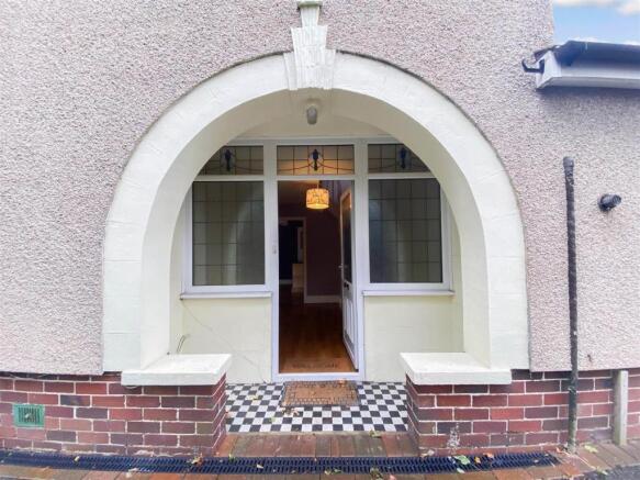 The entrance is to the side