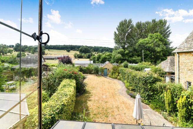 Rear garden and view