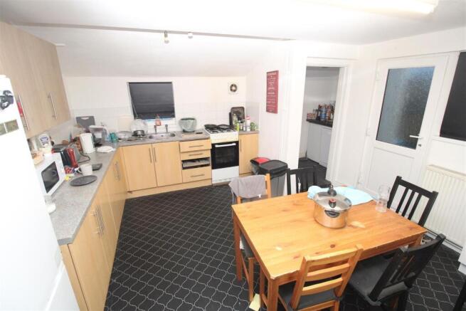 Bright kitchen with sociable dining area...