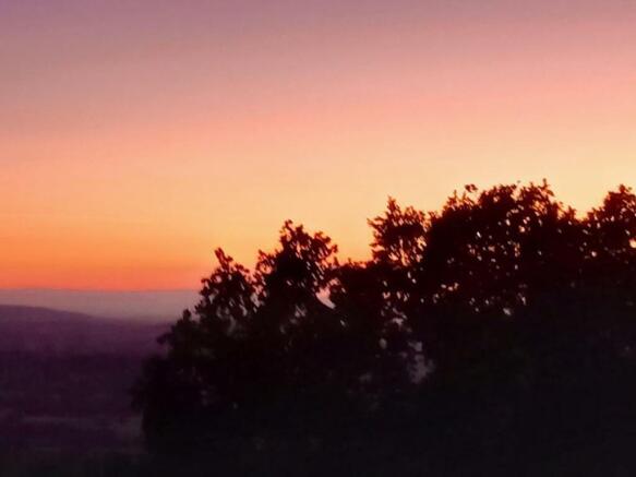 Gorgeous sunsets from the window!