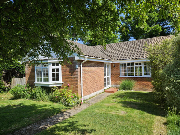 Front elevation and front garden