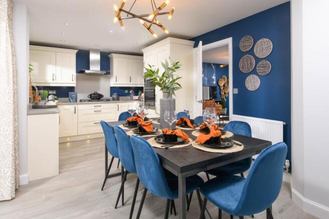 Kitchen diner in The Windermere 4 bedroom home