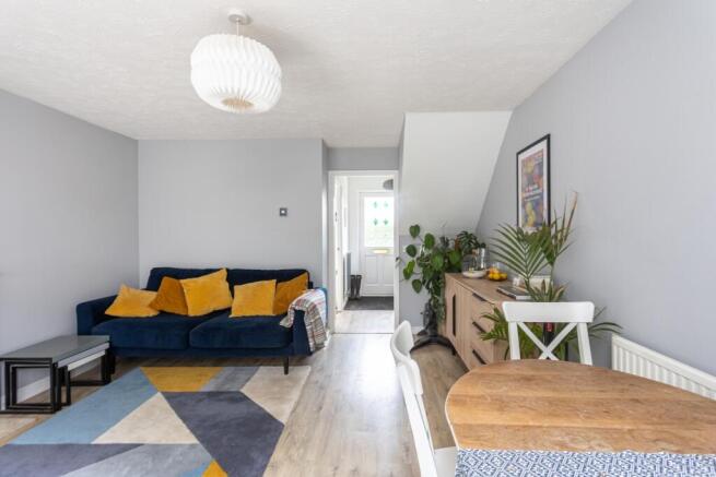 Open plan living dining area