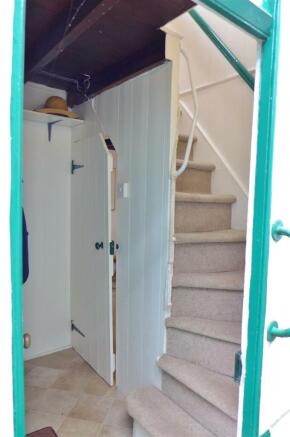 Stairs up and entrance