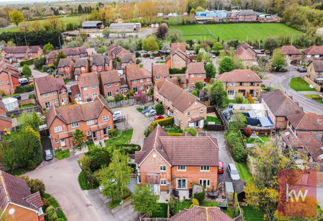 Aerial View of House & Surrounding Area