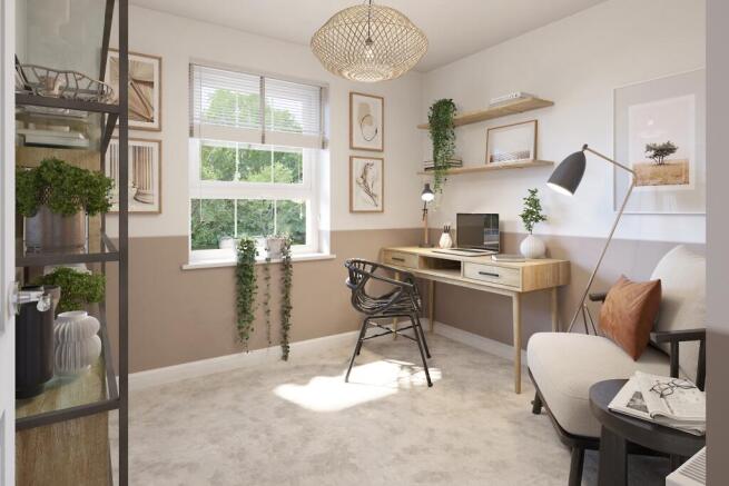 Fourth bedroom or home office in a 4 bedroom Hazelborough