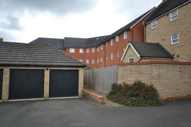 Double garage and parking