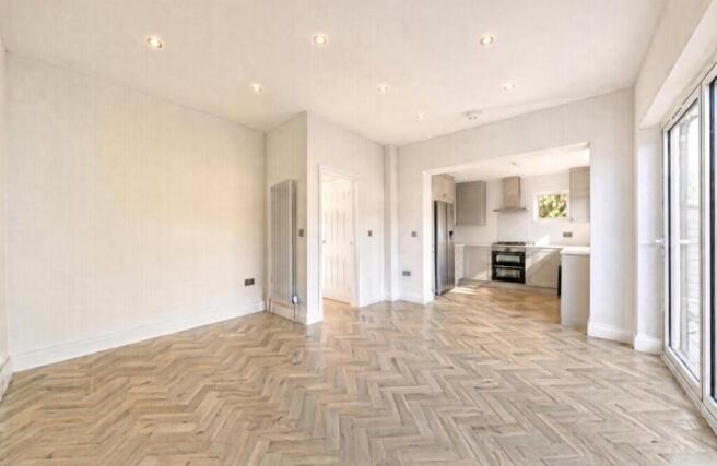 Open plan kitchen diner