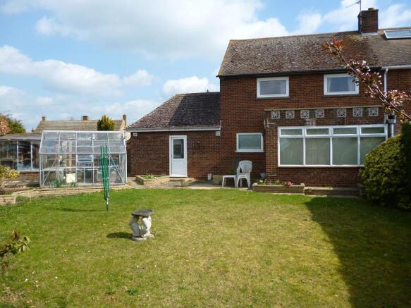 Rear of property