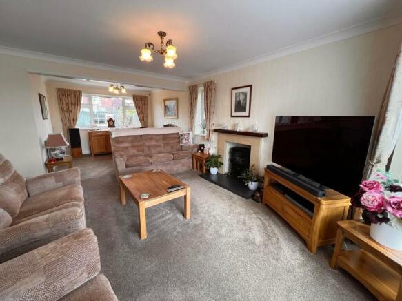 Lounge open plan to Dining Room