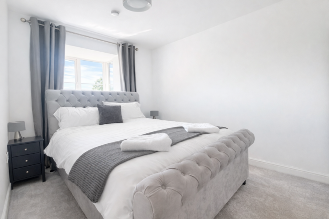 Bright and calming bedroom interior