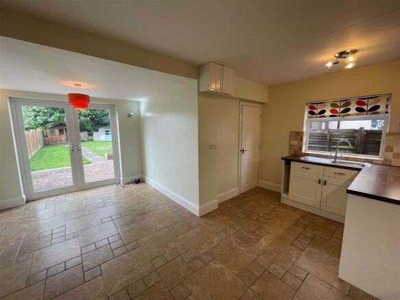 View of the dining area of the kitchen