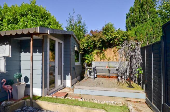 Rear Garden with Garden Bar