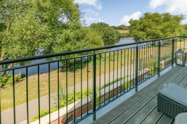 Riverside balcony