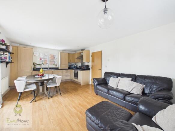 Living dining and kitchen area