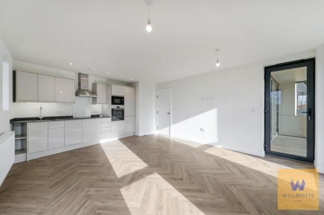 Open plan kitchen/lounge