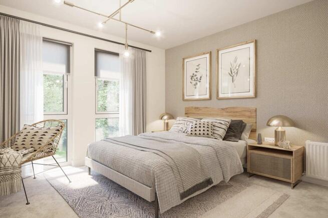 Bedroom one boasts an en-suite shower room