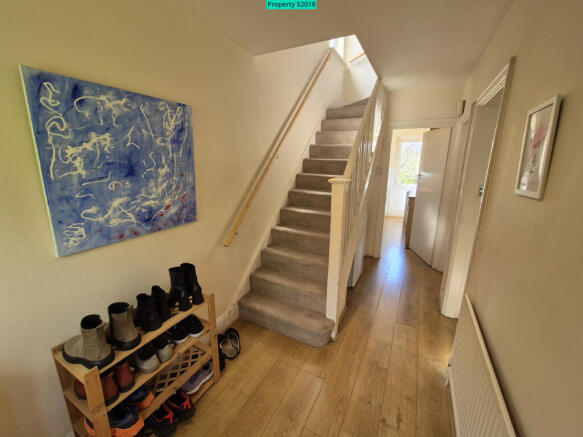 Downstairs hallway and stairs