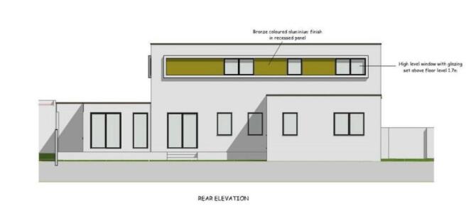 Proposed Rear Elevation Drawing