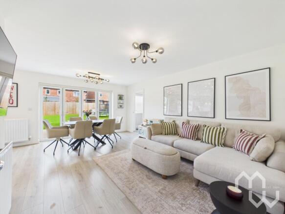 Open plan living area